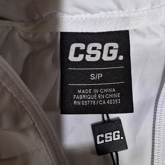 CSG men's small pastel colorblock hooded windbreaker NWT. Fall,Spring, Lightweig - Picture 3 of 8